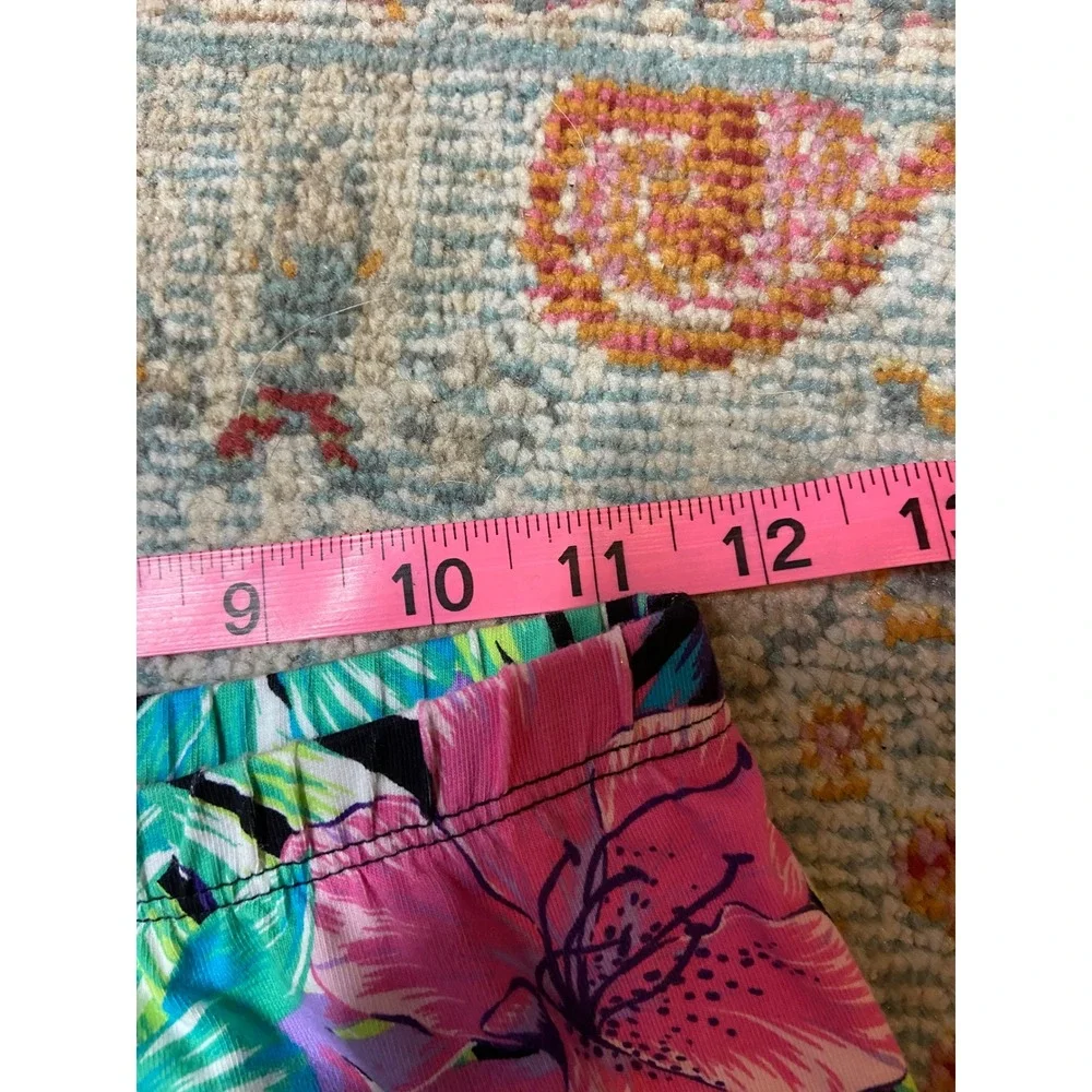 The Childrens Place Tropical Floral Biker Shorts CoconutGirl Hawaii Girls XL New